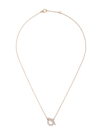 Hermès 18K Diamond Finesse Pendant Necklace