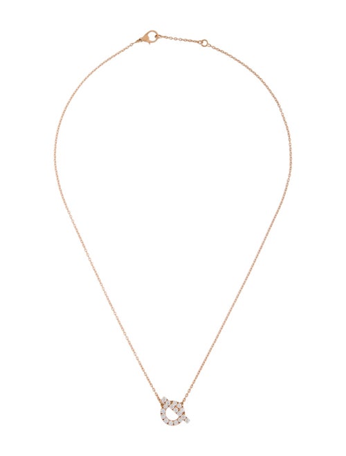 Hermès 18K Diamond Finesse Pendant Necklace