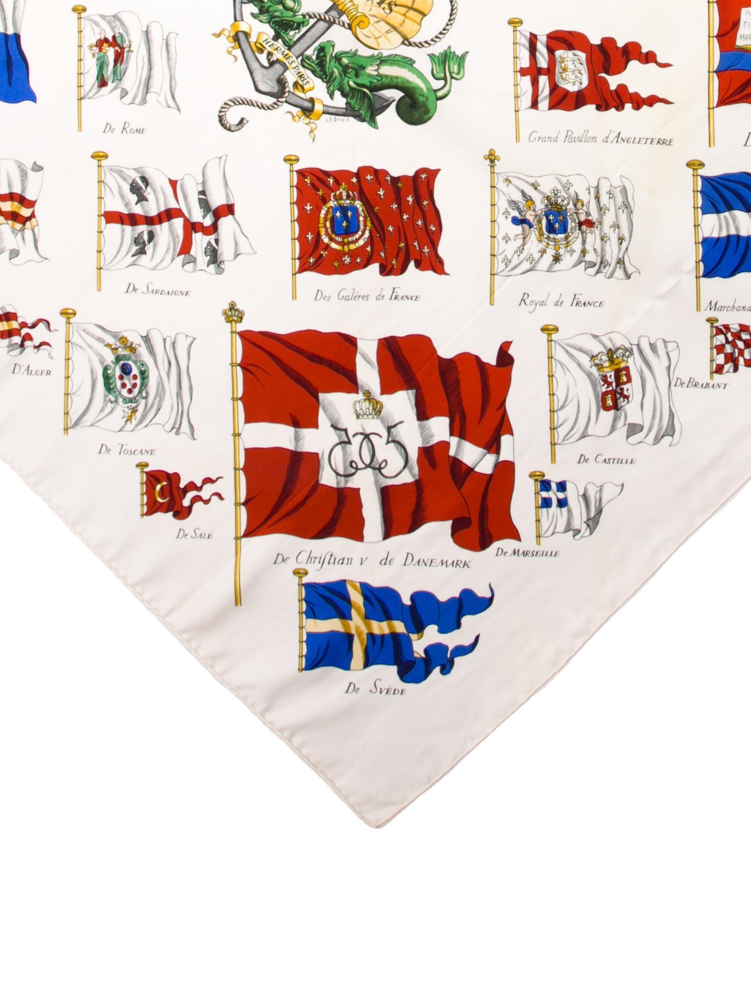 Hermès Pavois Silk Scarf