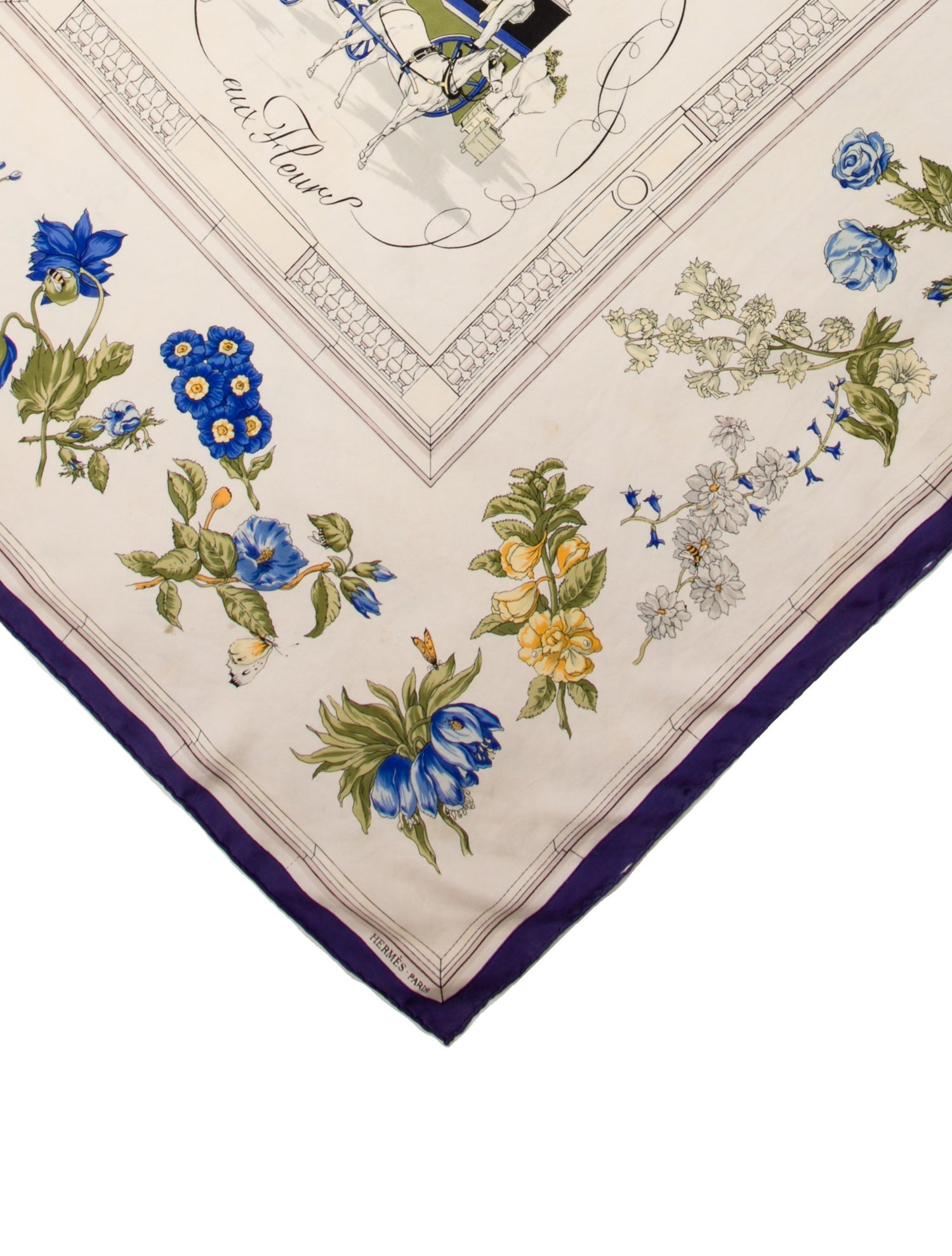 Hermès Quai aux Fleurs Silk Scarf