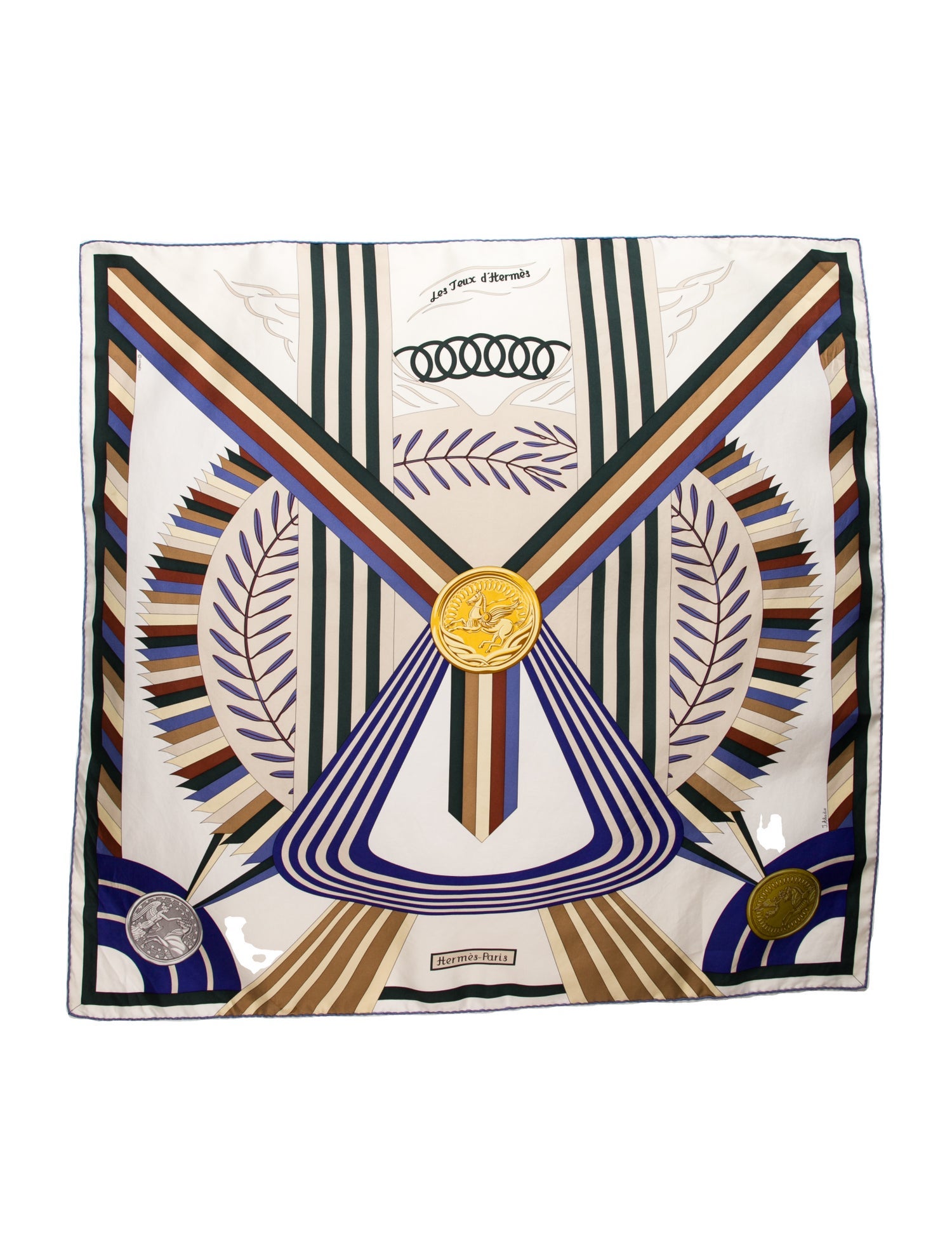 Hermès Les Jeux d'Hermes Silk Scarf