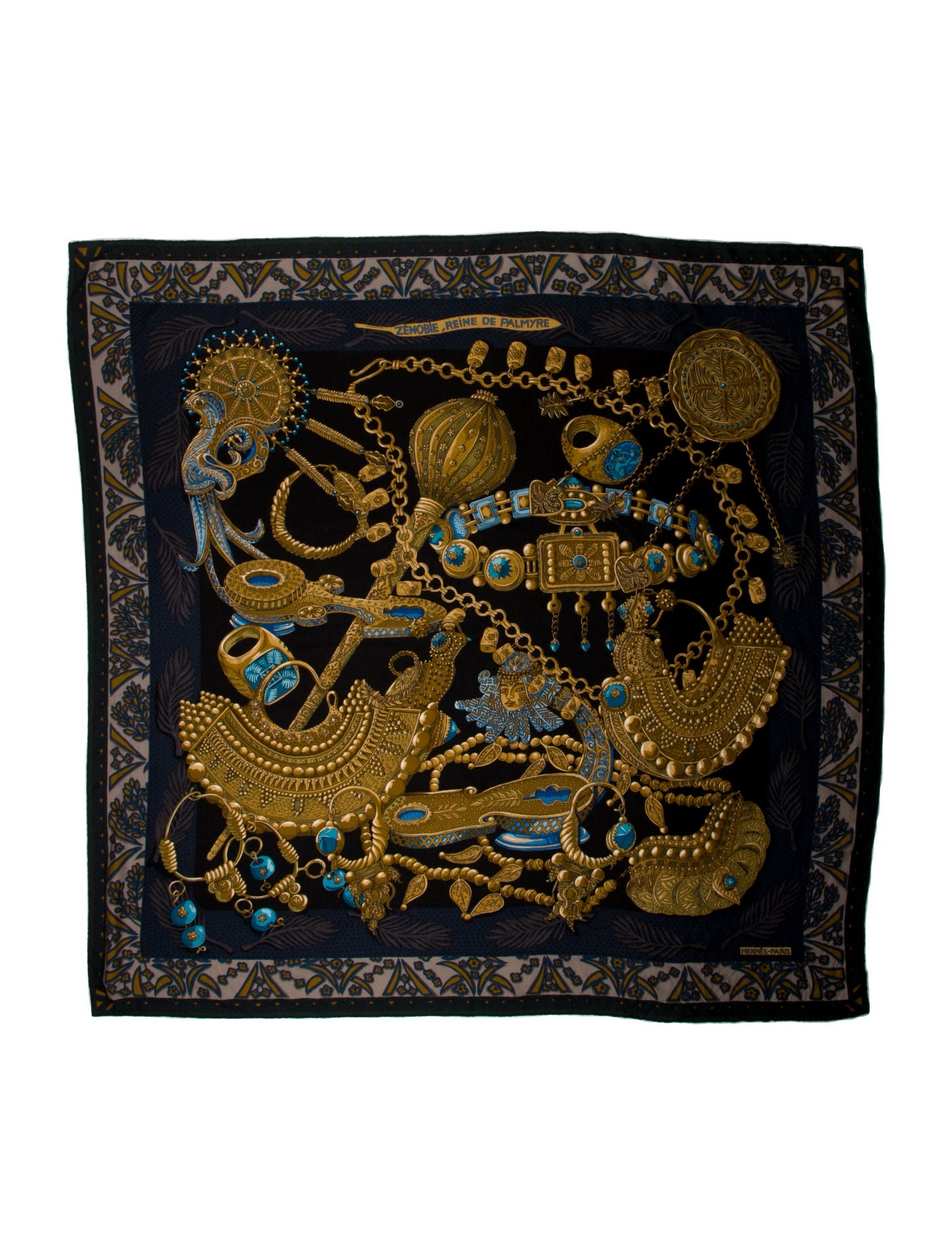 Hermès Zenobie Reine De Palmyre Cashmere Shawl