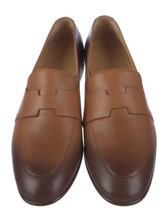 Hermès H Logo Leather Dress Loafers