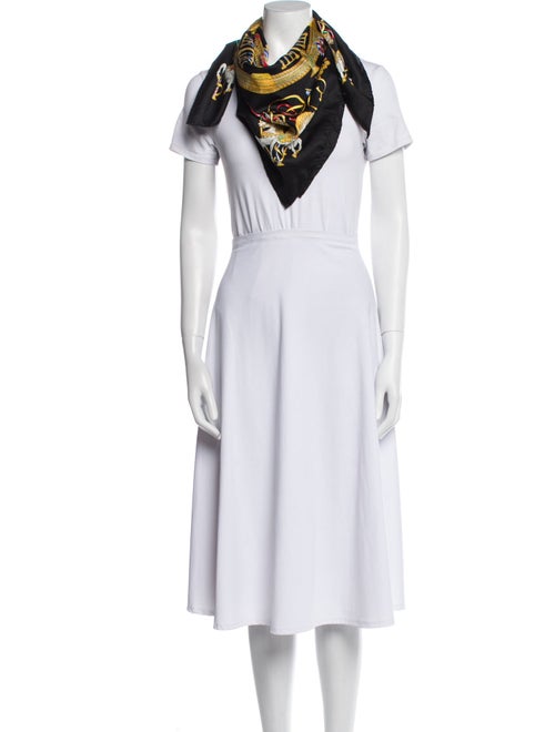 Hermès Luna Park Jacquard Silk Scarf