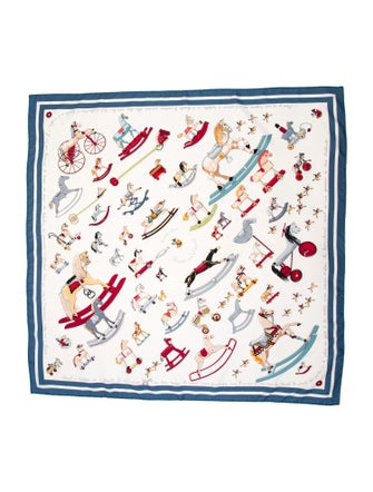 Hermès Raconte Moi le Cheval Silk Scarf