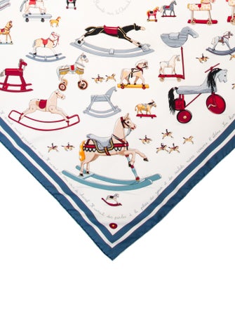 Hermès Raconte Moi le Cheval Silk Scarf