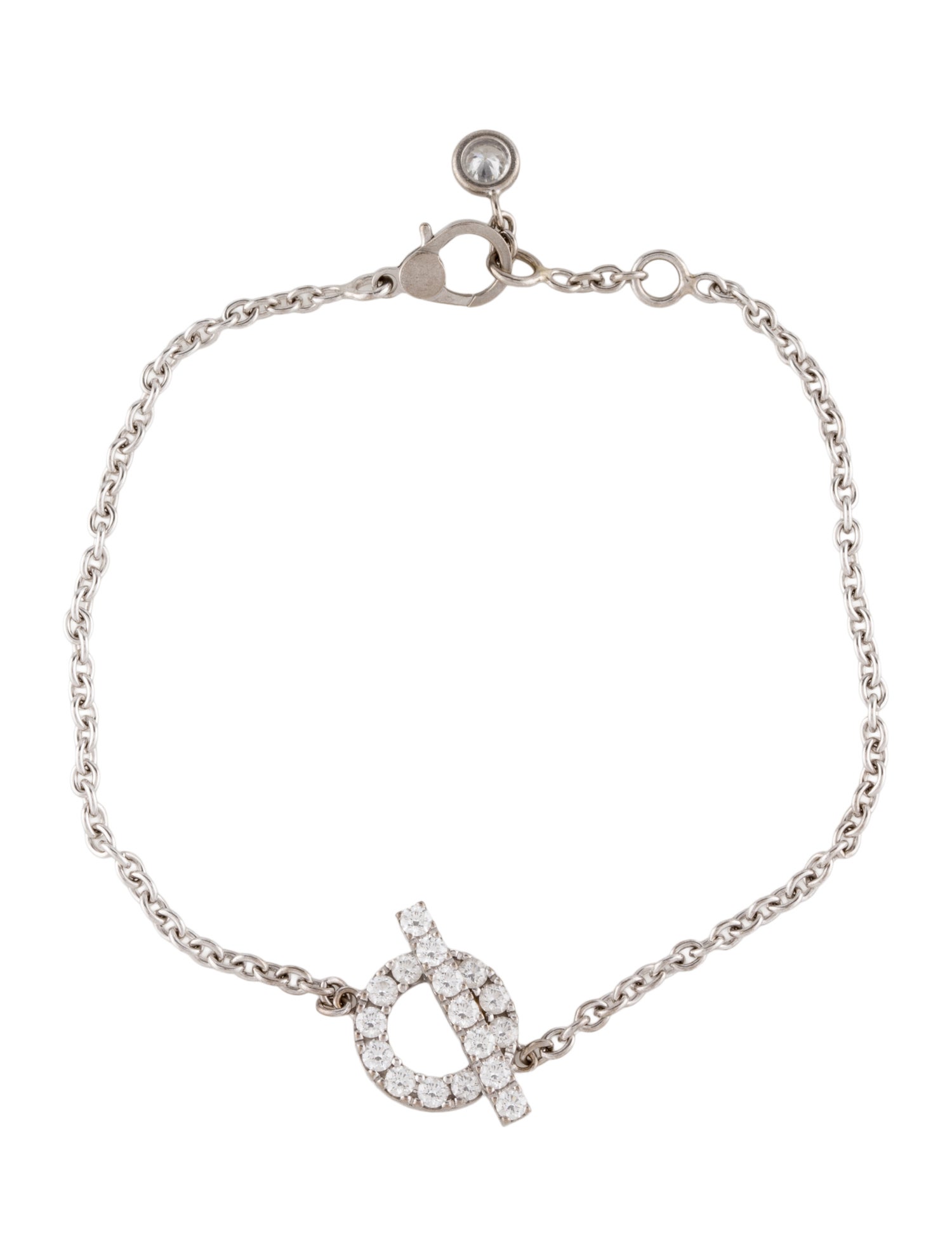 Hermès 18K Diamond Finesse Bracelet