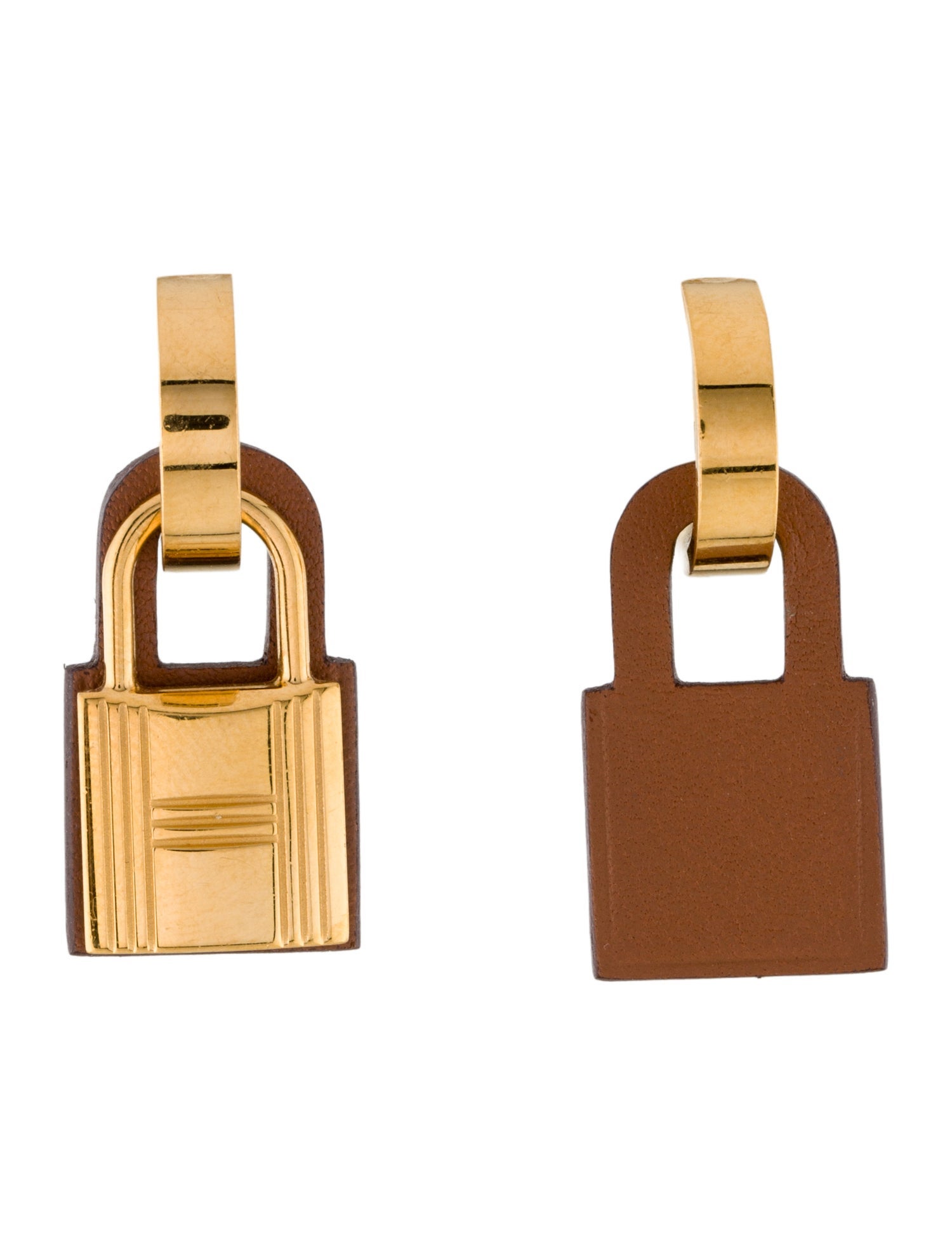 Hermès O'Kelly Leather Drop Earrings