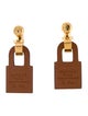 Hermès O'Kelly Leather Drop Earrings