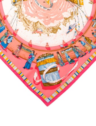 Hermès Prières Au Vent Silk Scarf