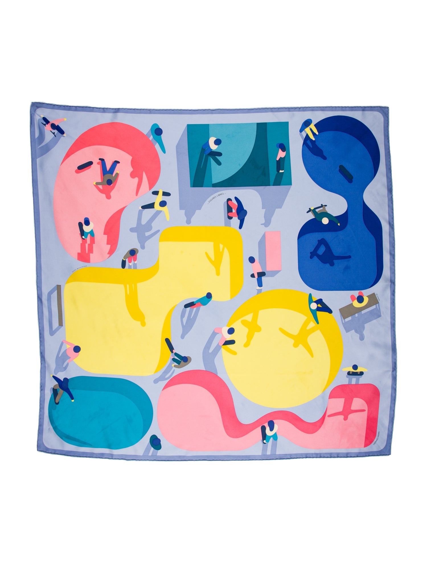 Hermès Figures Libres Silk Scarf
