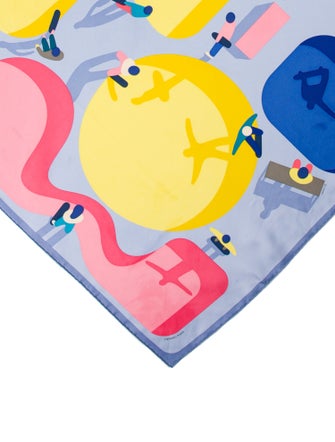 Hermès Figures Libres Silk Scarf