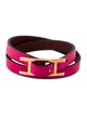 Hermès Leather Behapi Double Tour Wrap Bracelet