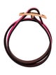 Hermès Leather Behapi Double Tour Wrap Bracelet