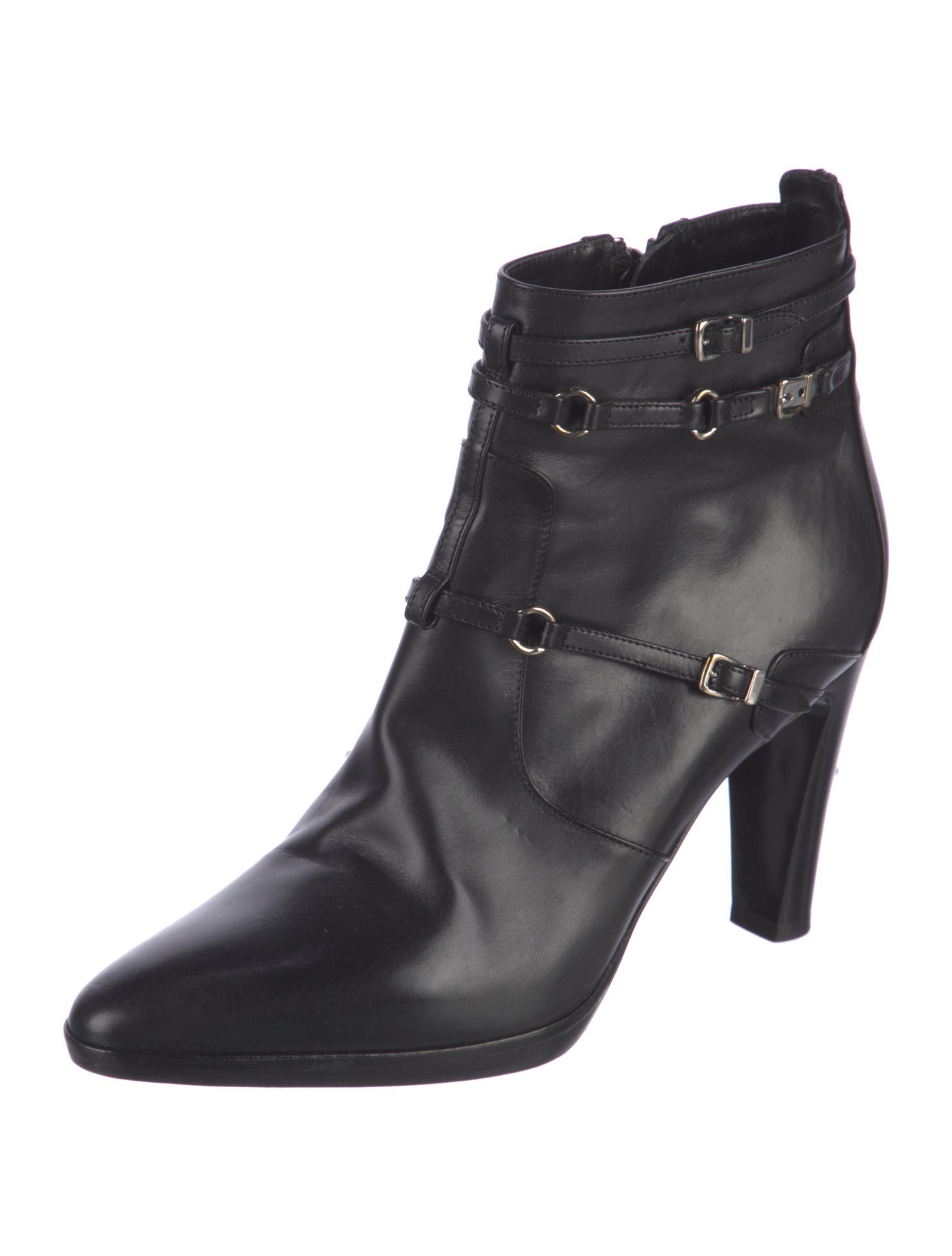 Hermès Vintage Leather Lace-Up Boots