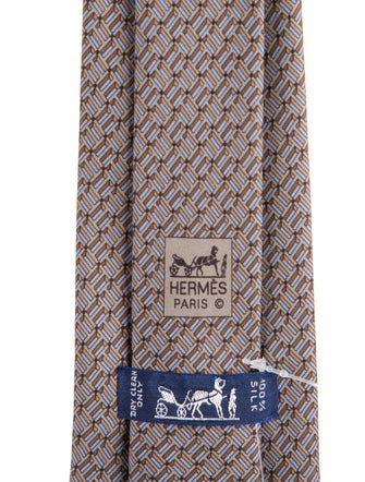 Hermès Silk Pattern Tie