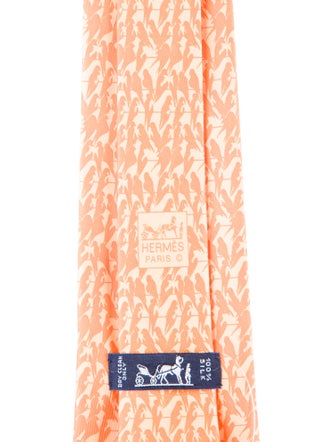 Hermès Pattern Print Tie