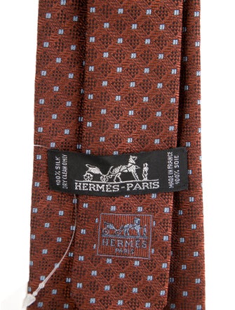 Hermès Pattern Print Tie