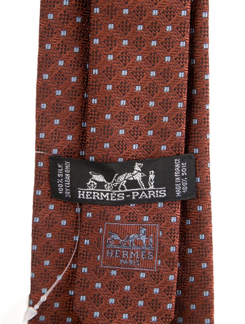 Hermès Pattern Print Tie