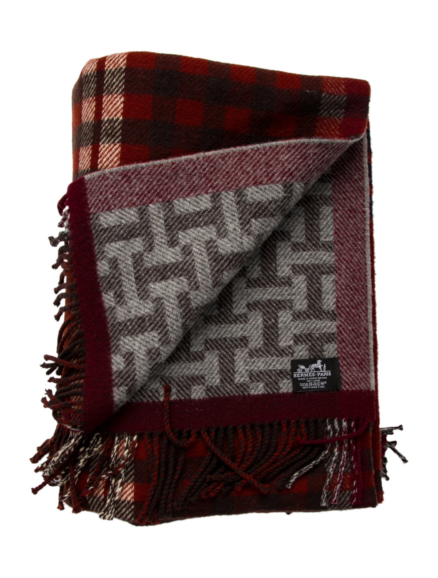 Hermès Escapade Wool Throw Blanket