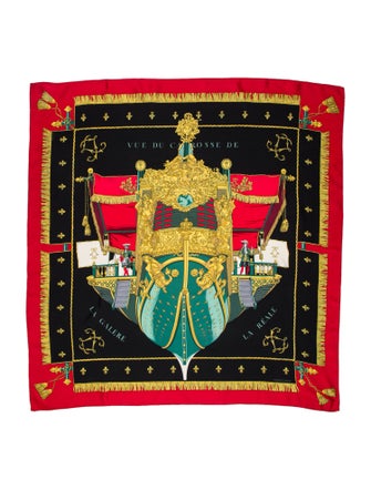 Hermès Vue du Carrosse de La Galere La Reale Silk Scarf