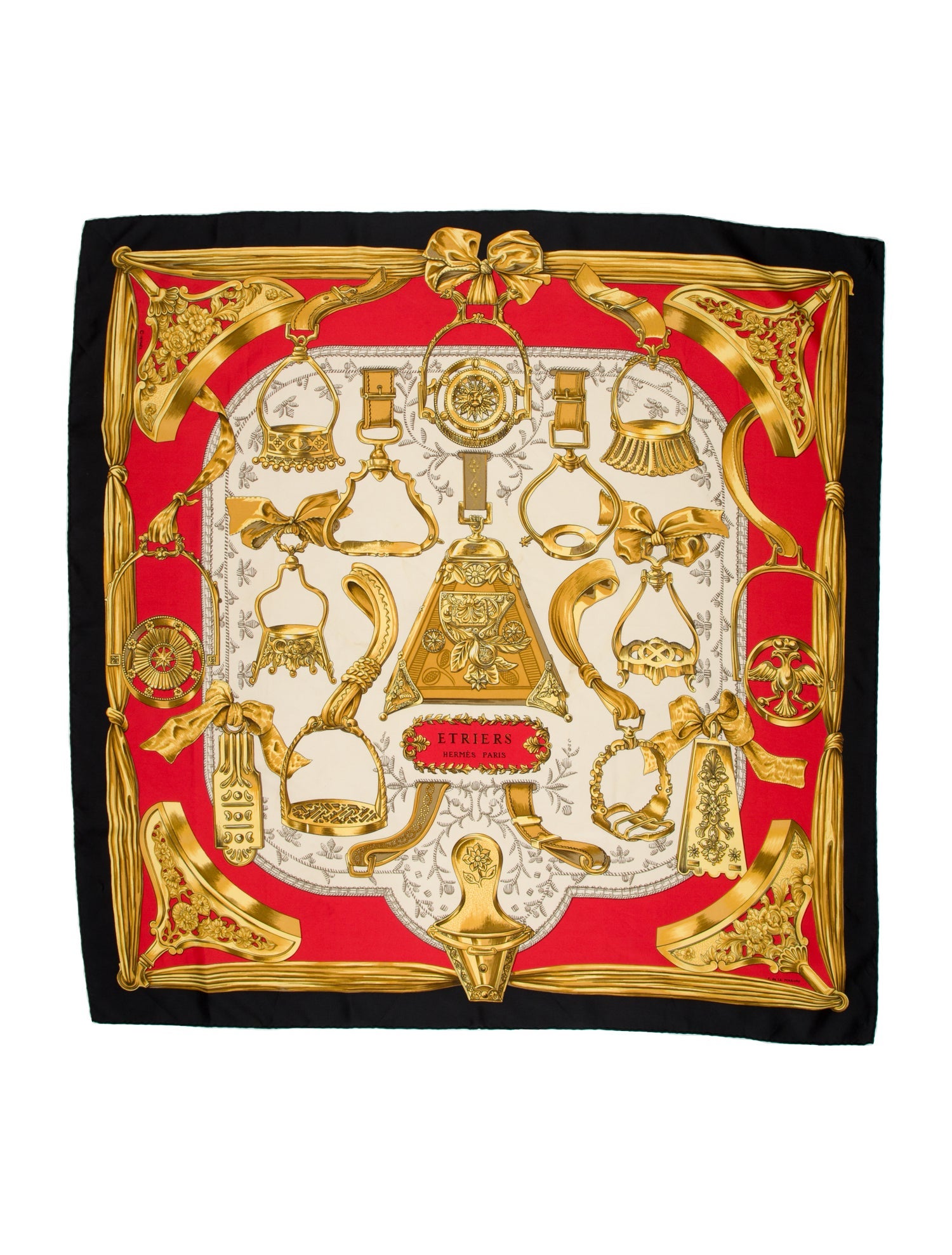 Hermès Etriers Silk Scarf