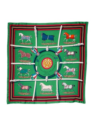 Hermès Couvertures et Tenues de Jour Silk Scarf