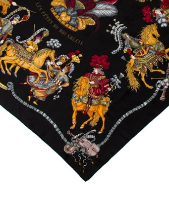 Hermès Les Fetes Du Roi Soleil Jacquard Silk Scarf