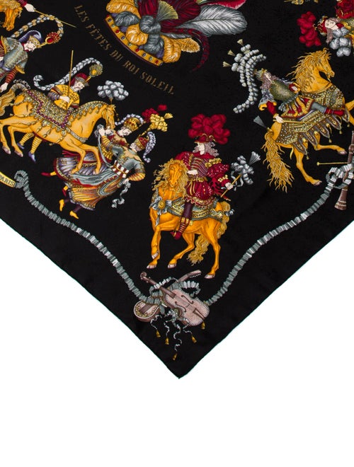 Hermès Les Fetes Du Roi Soleil Jacquard Silk Scarf