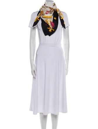 Hermès Plumes et Grelots Silk Scarf