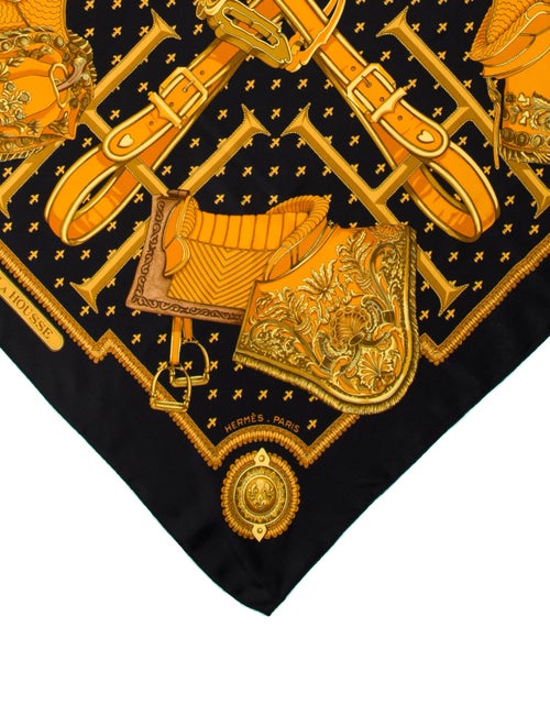 Hermès Selles A Housse Silk Scarf