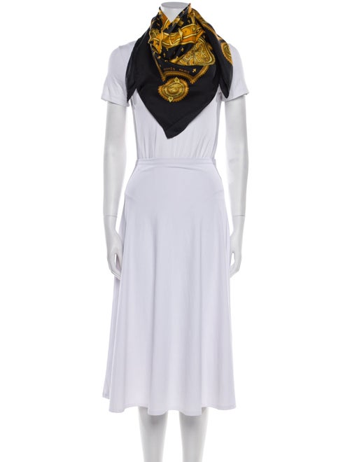 Hermès Selles A Housse Silk Scarf