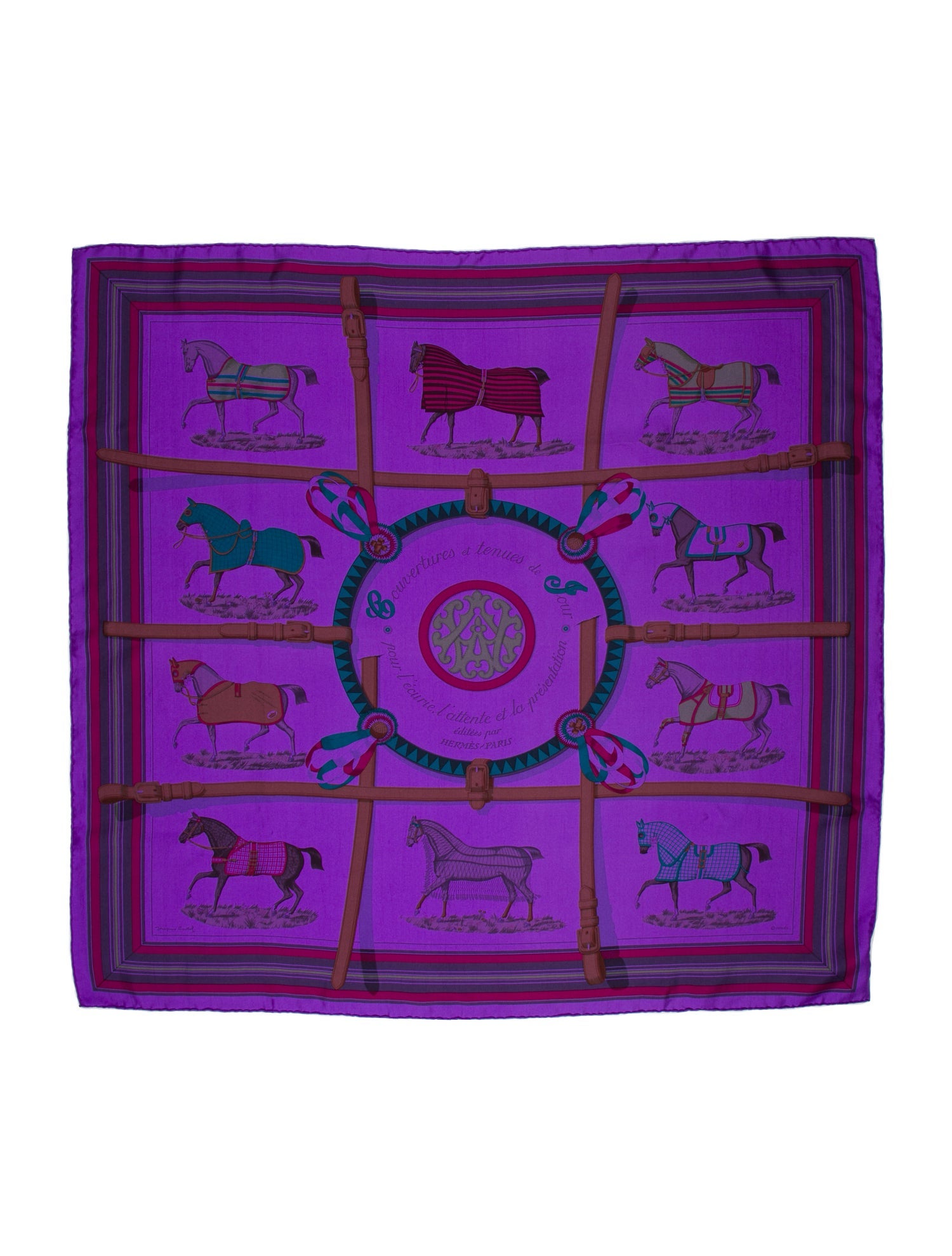 Hermès Couvertures et Tenues de Jour Dip-Dye Silk Scarf