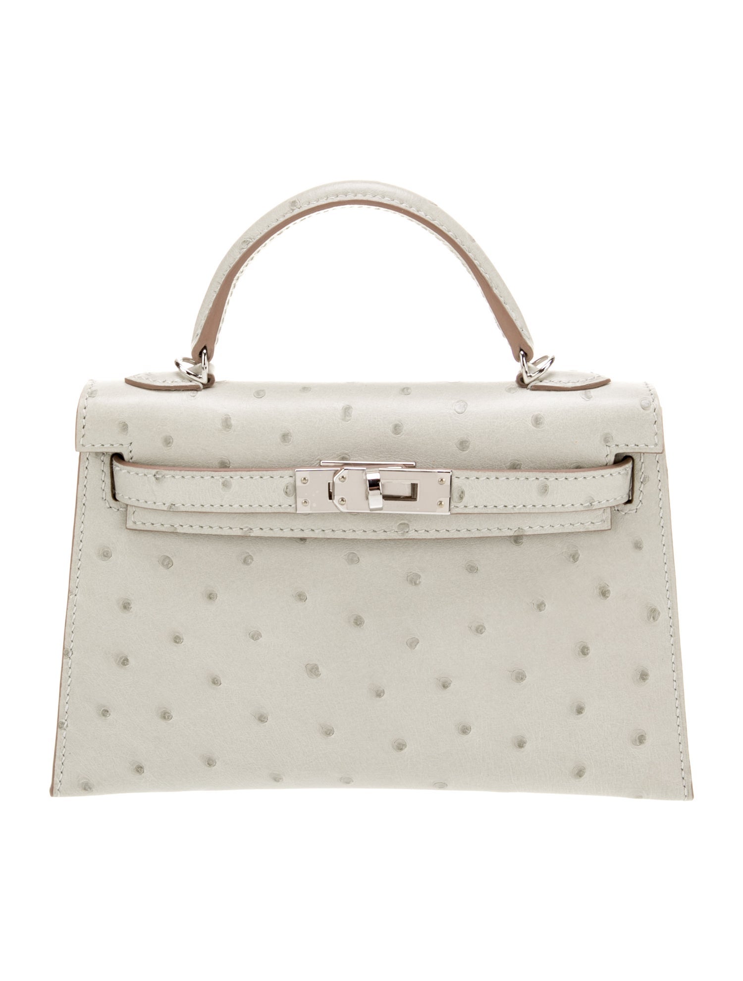 Hermès Ostrich Mini Kelly II Sellier 20