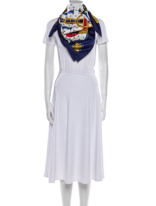 Hermès Selles A Housse Silk Scarf