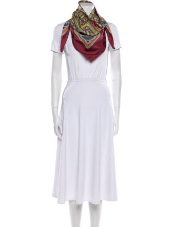 Hermès Qalamdan Silk Scarf