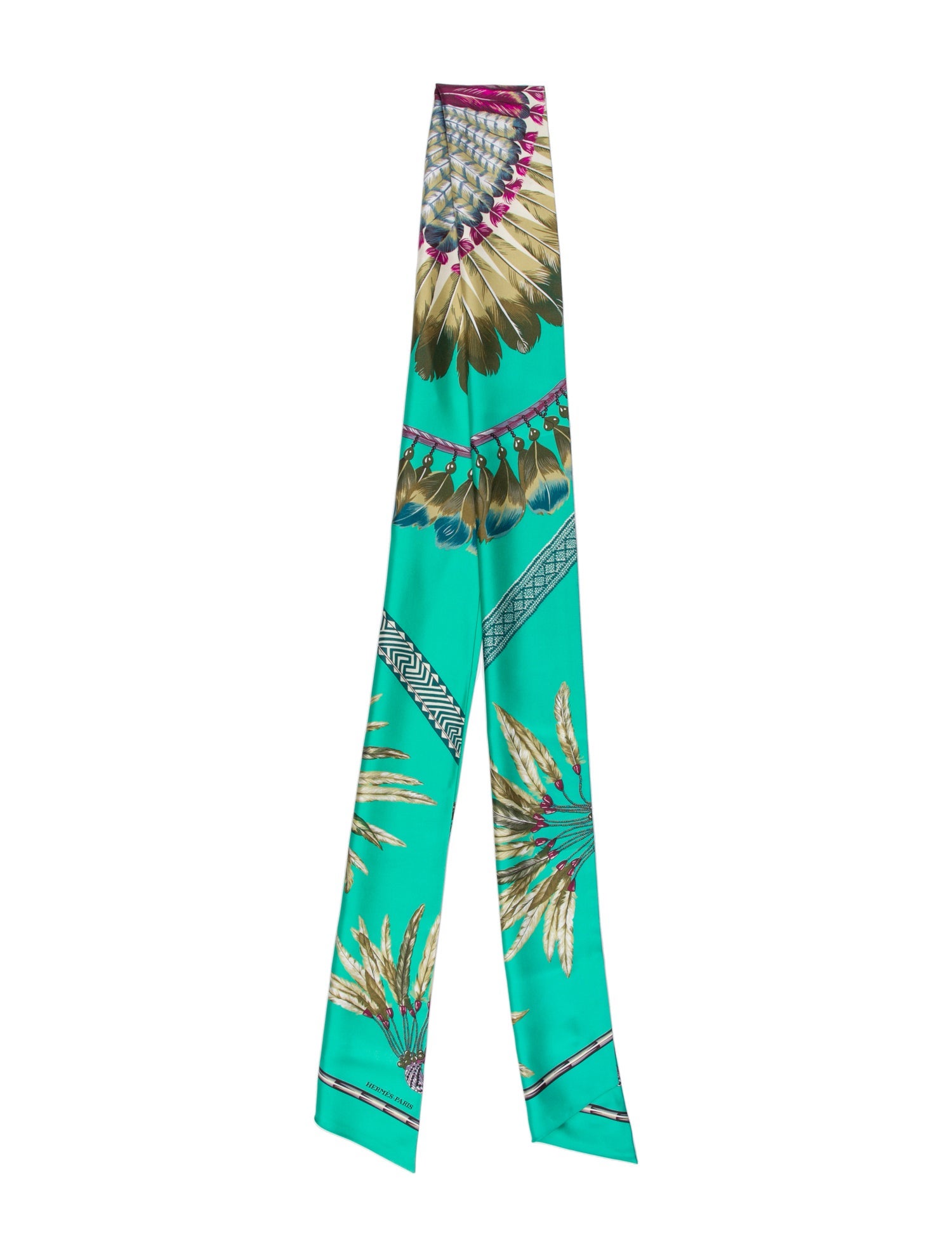 Hermès Brazil Maxi Silk Twilly Scarf