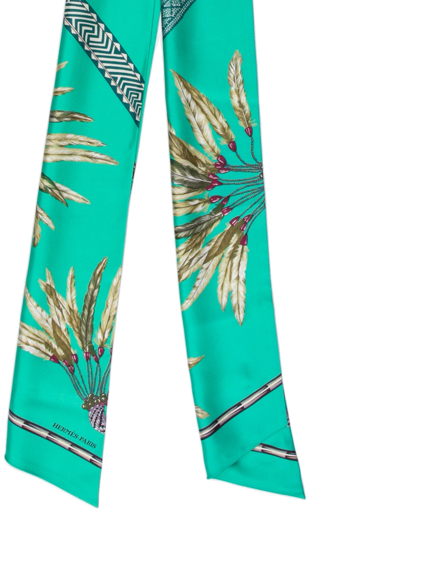 Hermès Brazil Maxi Silk Twilly Scarf