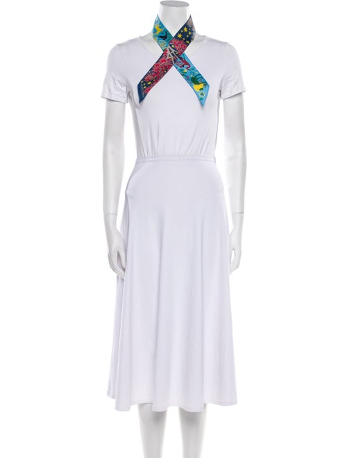 Hermès Sous Le Charme D'Orphee Silk Twilly Scarf