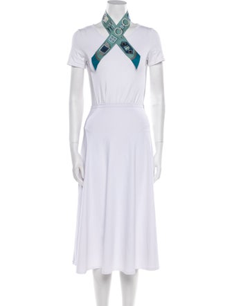 Hermès Carré en Boucles Silk Twilly Scarf