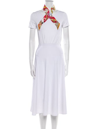 Hermès Brides et Gris-Gris Silk Twilly Scarf