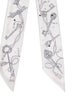 Hermès Les Cles A Pois Silk Twilly Scarf