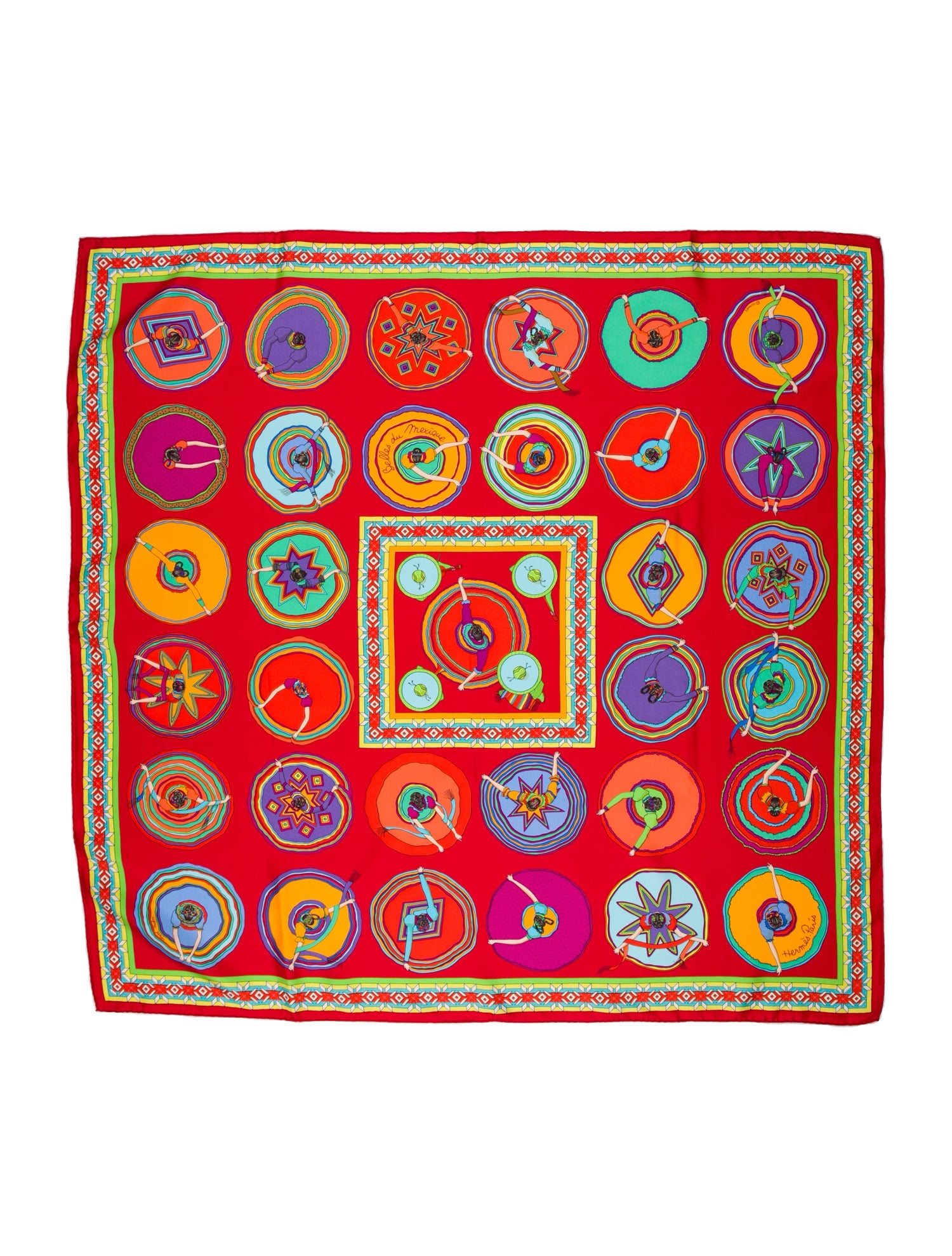 Hermès Belles du Mexique Silk Scarf