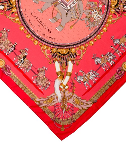 Hermès Caparacons de la France et de L’inde Silk Scarf