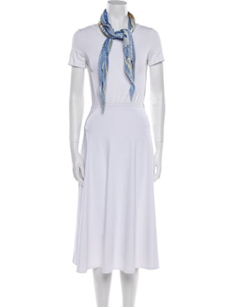 Hermès Varangues Silk Plissé Scarf