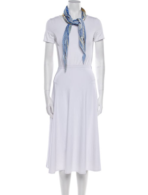 Hermès Varangues Silk Plissé Scarf