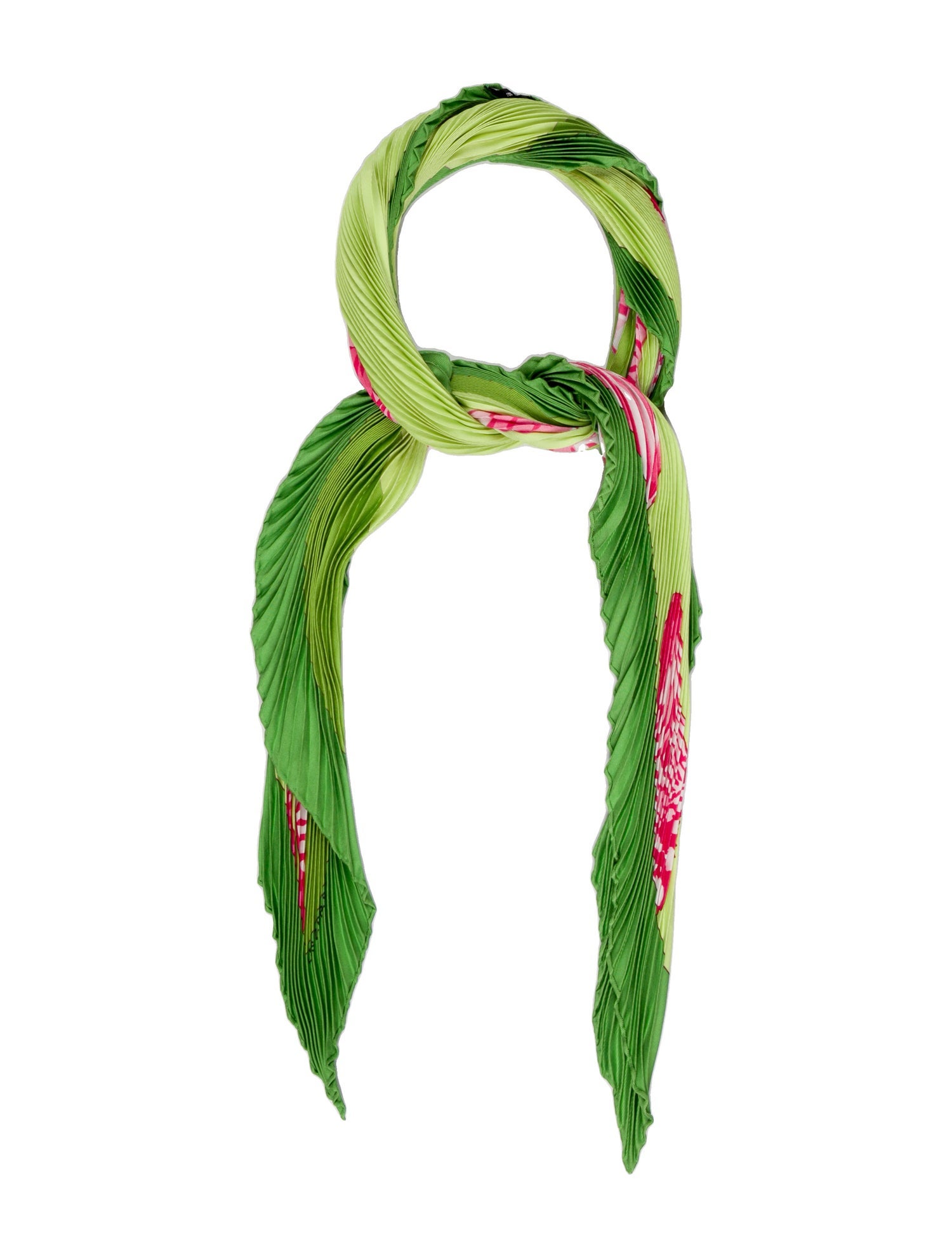 Hermès Les Zebres II Silk Plissé Scarf