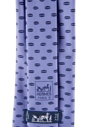 Hermès Silk Printed Tie