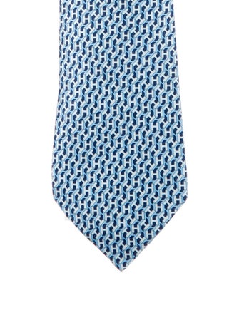 Hermès Pattern Print Tie