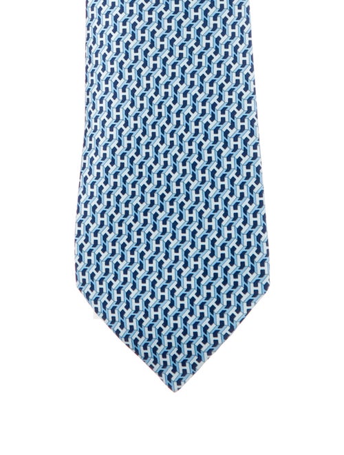 Hermès Pattern Print Tie